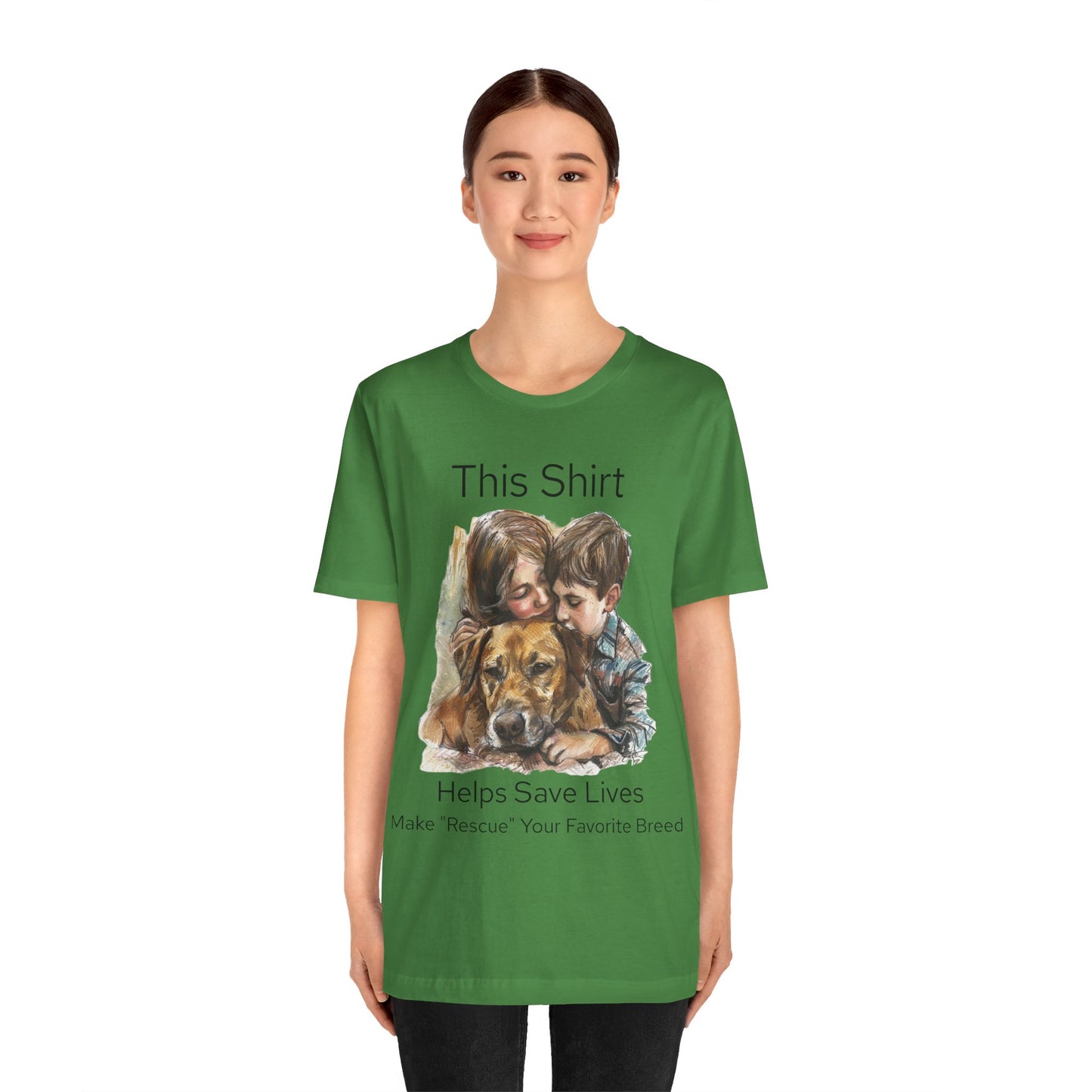 Support Animal Rescues with Every Purchase!  Check out our Unisex Jersey Short Sleeve Tee