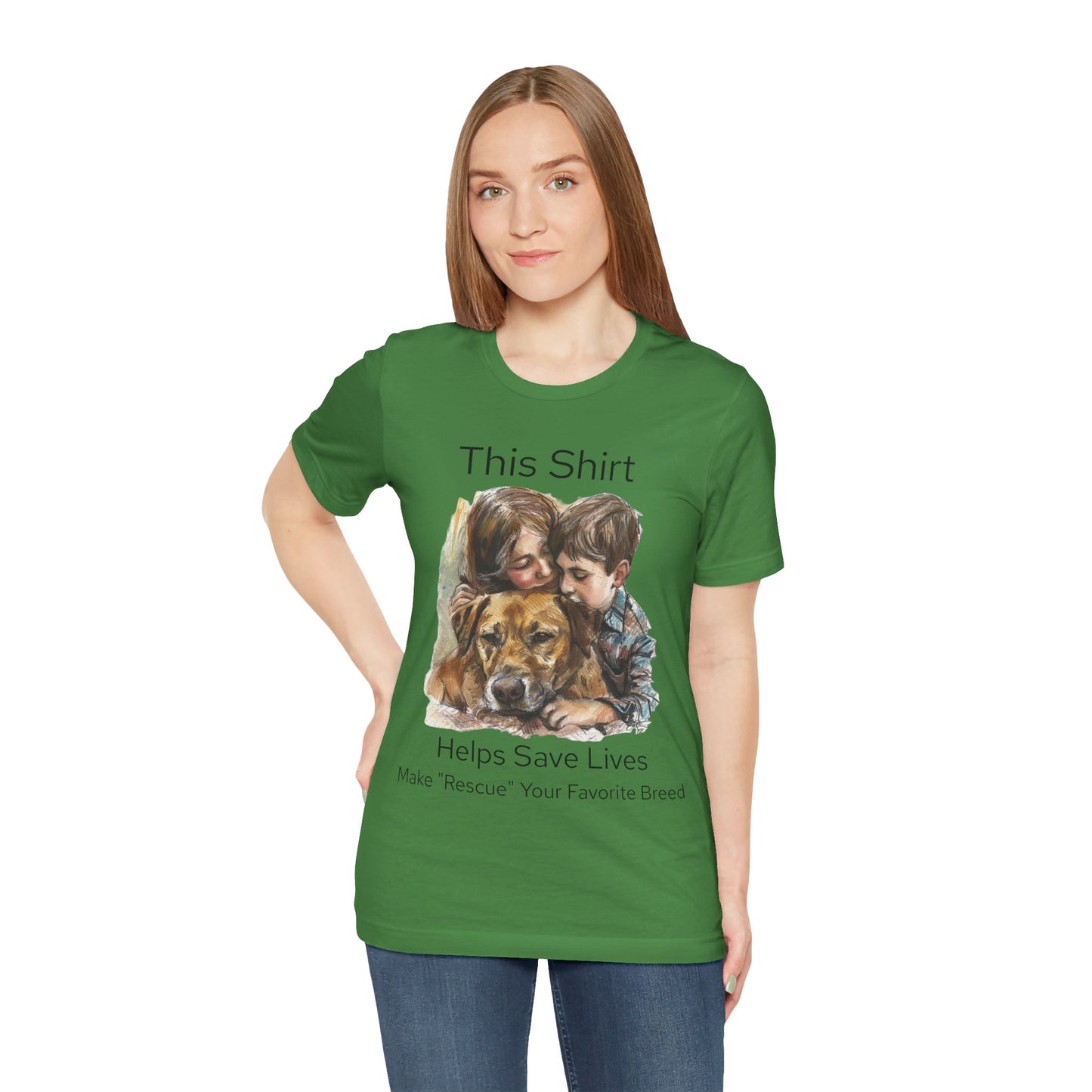 Support Animal Rescues with Every Purchase!  Check out our Unisex Jersey Short Sleeve Tee