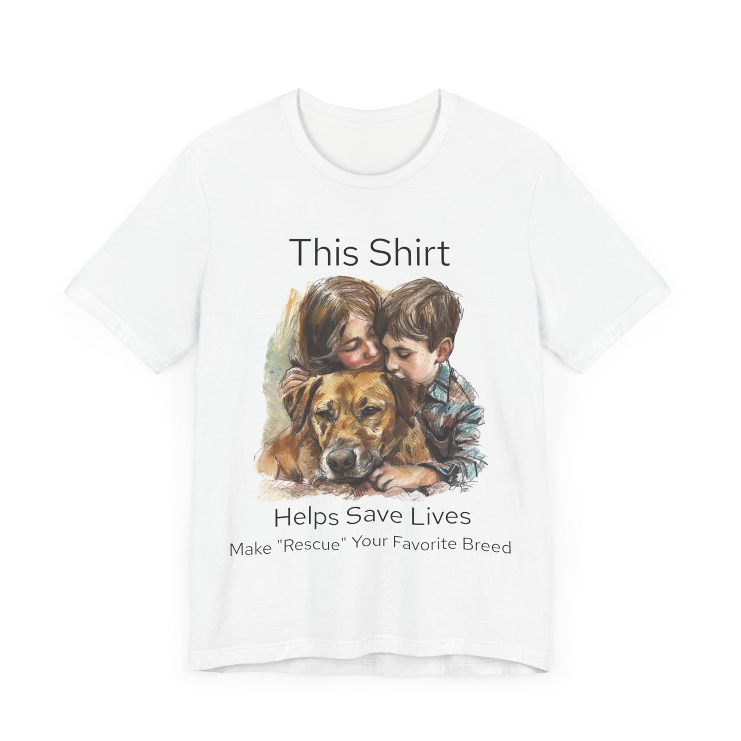 Support Animal Rescues with Every Purchase!  Check out our Unisex Jersey Short Sleeve Tee