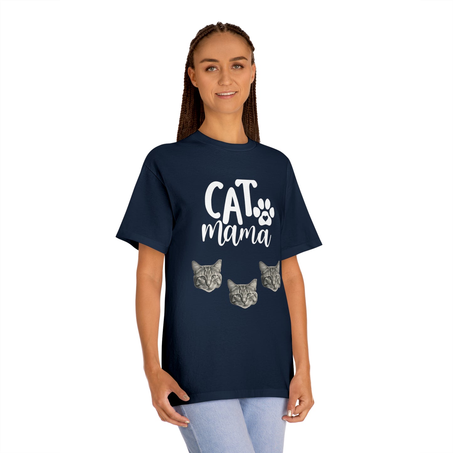 Cat Mama T-shirt, Pawsatively Adorable Tee, Cat Lover Classic Tee, Adorable Cat Mom T-shirt, Perfect Cat Mama Shirt, Feline Love T-shirt, Cat Mom Graphic Tee, Cat Parent T-shirt, Unisex Cat Mama Tee, Cute Cat Print Shirt, Cat Lover Unisex Tee