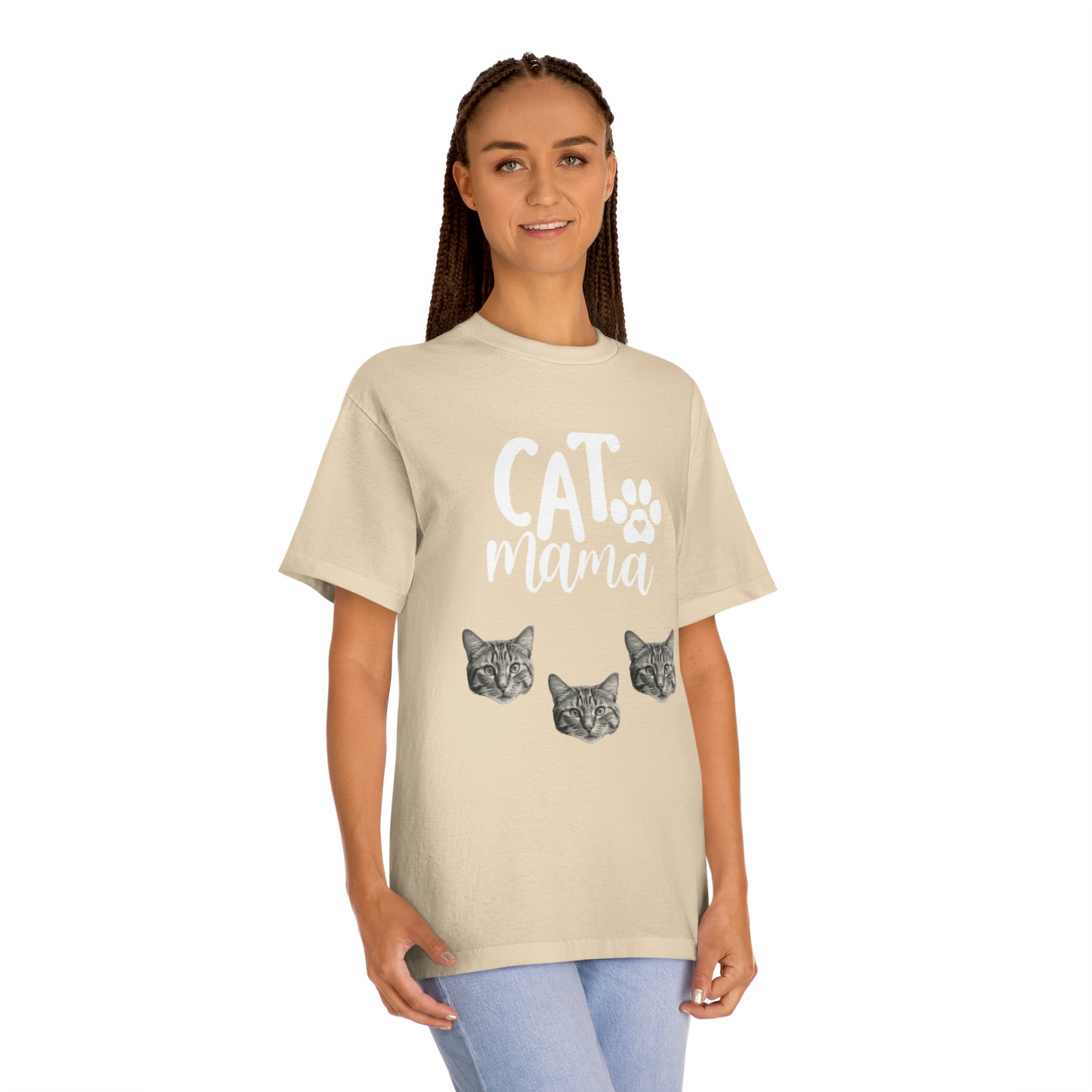 Cat Mama T-shirt, Pawsatively Adorable Tee, Cat Lover Classic Tee, Adorable Cat Mom T-shirt, Perfect Cat Mama Shirt, Feline Love T-shirt, Cat Mom Graphic Tee, Cat Parent T-shirt, Unisex Cat Mama Tee, Cute Cat Print Shirt, Cat Lover Unisex Tee