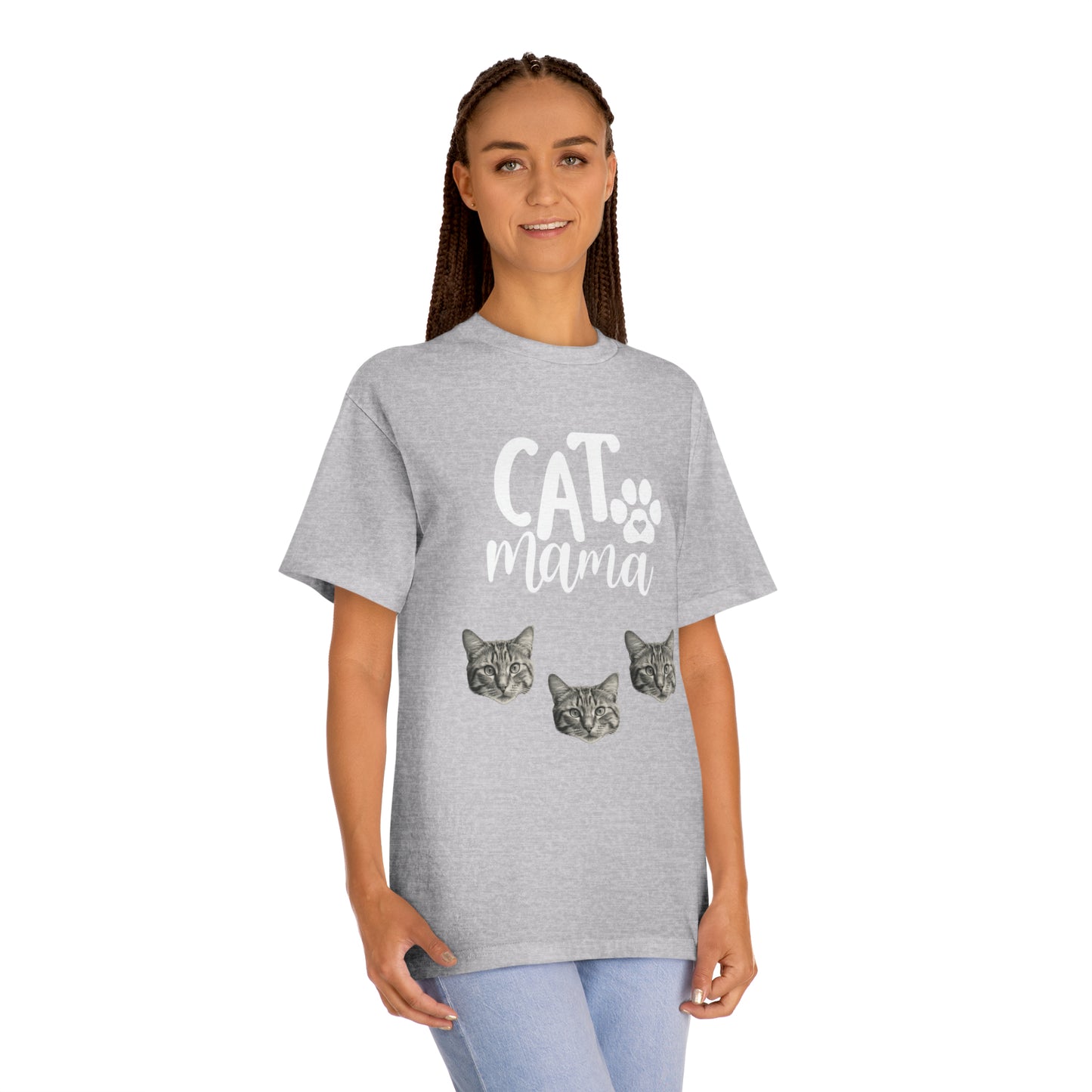 Cat Mama T-shirt, Pawsatively Adorable Tee, Cat Lover Classic Tee, Adorable Cat Mom T-shirt, Perfect Cat Mama Shirt, Feline Love T-shirt, Cat Mom Graphic Tee, Cat Parent T-shirt, Unisex Cat Mama Tee, Cute Cat Print Shirt, Cat Lover Unisex Tee